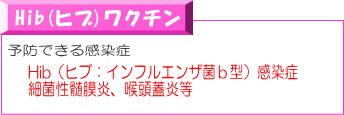 Hib(ヒブ)ワクチン