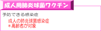 成人用肺炎球菌ワクチン