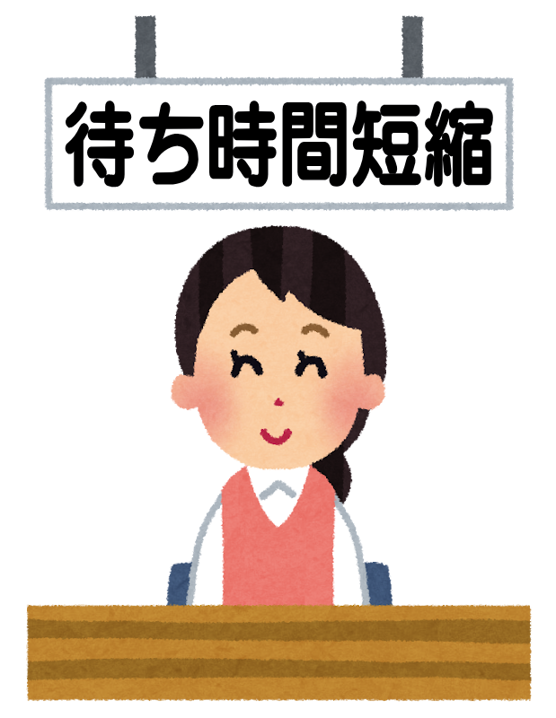 待ち時間短縮