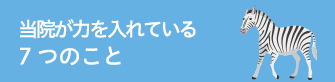 当院が力を入れている7つのこと